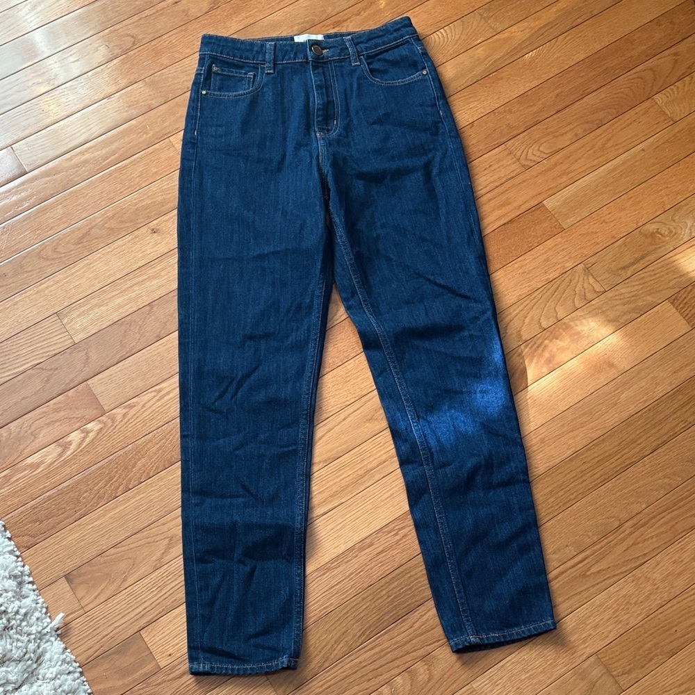 Sezane Indigo Straight Leg Jeans